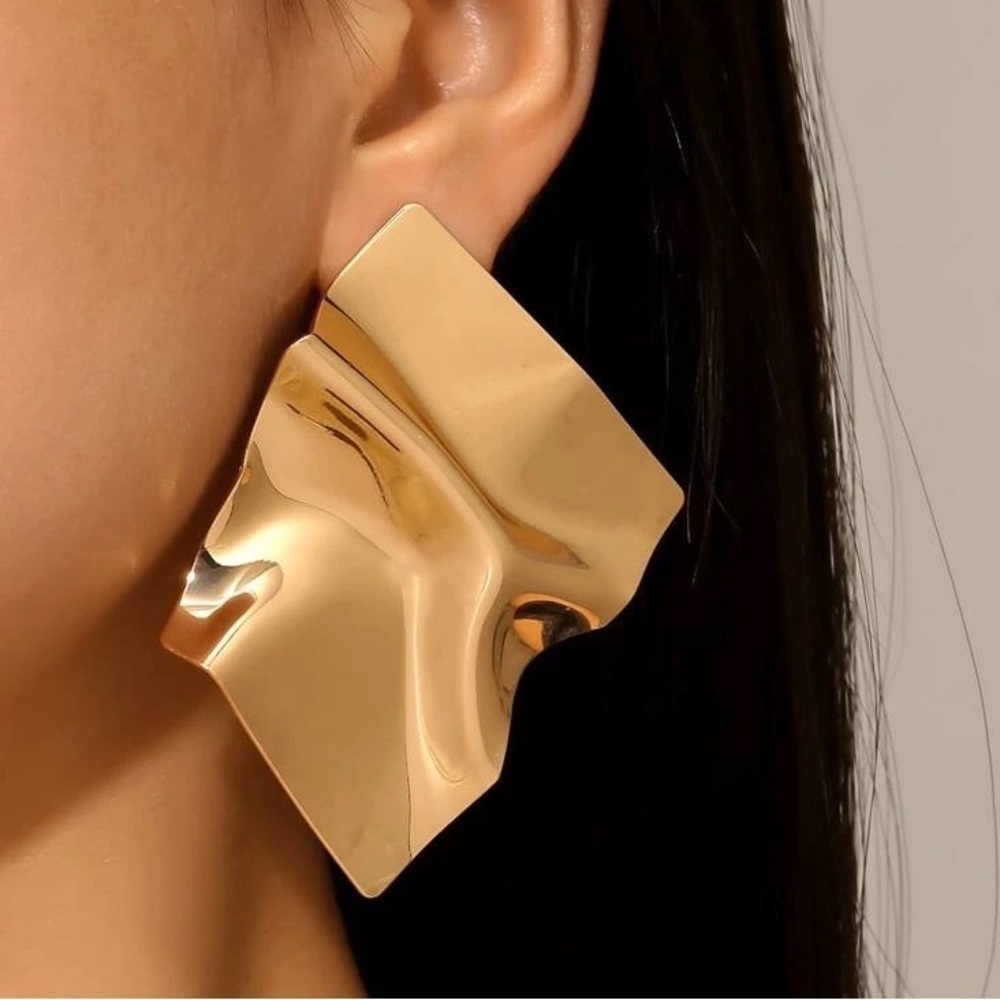 BOGO! Metal Geometric Abstract Statement earrings NEW Boutique